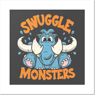 Snuggle Monster Posters and Art